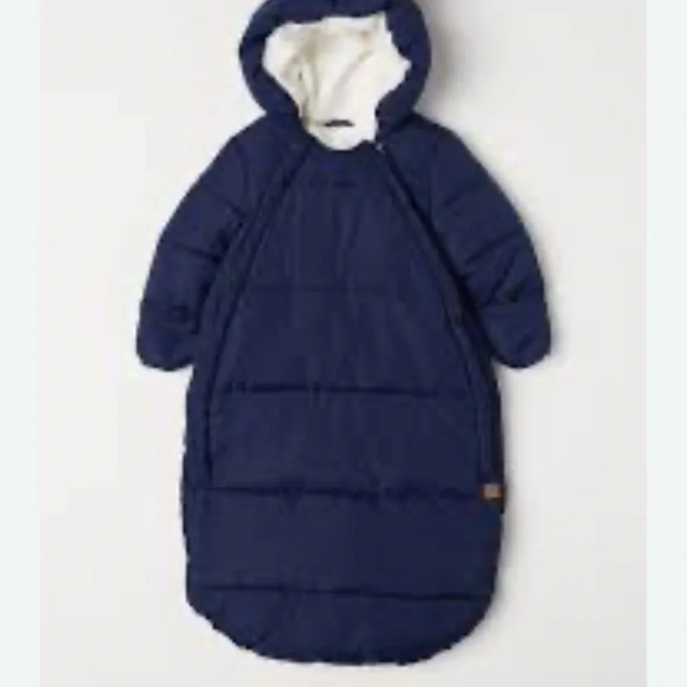 H&M PADDED ALL-IN-ONE SUIT Navy Blue Kids Sleep Sack size 2-6 months